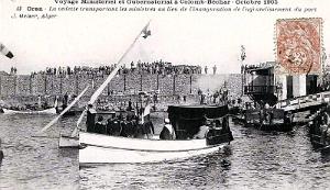 ORAN - PORT VOYAGE MINISTERIEL - 1905